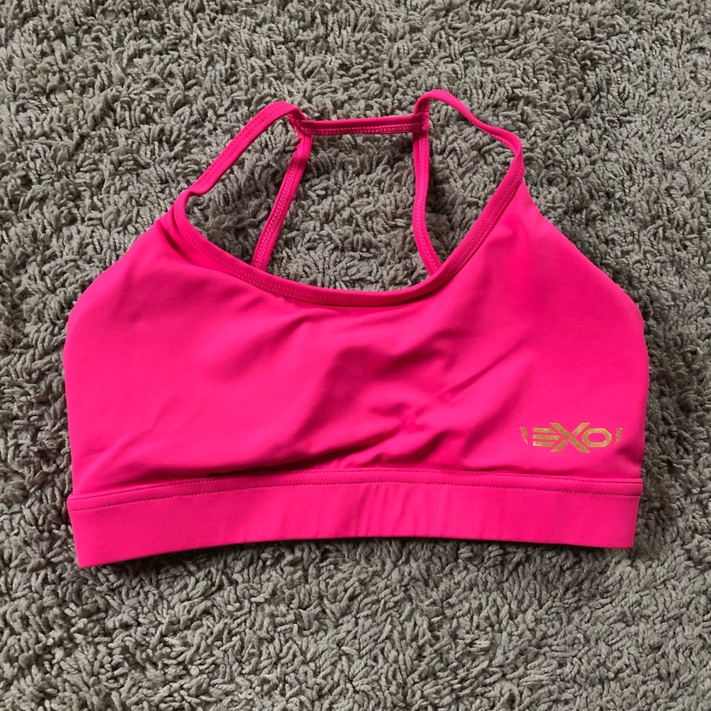 Exo Sleeve Hot Pink Sports Bra